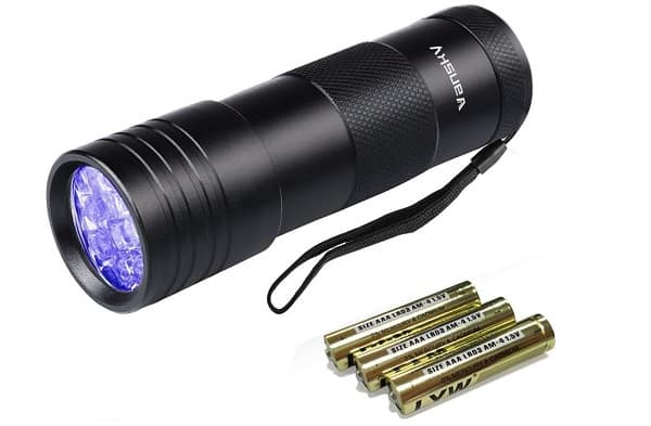 UV flashlight black light