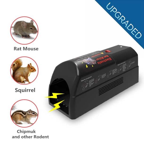 Aspectek Reusable Electronic Rat Rodent Squirrels Mice Killer Trap | Walmart