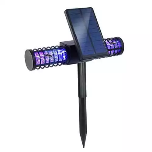 BATTOP Solar LED Outdoor Mosquito Killer Lamp Larger Bug Zapper | Walmart