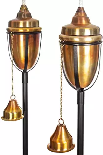 H Potter Copper Torches Rustic Patio Outdoor Garden Torch | Amazon